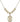 Saint Christopher Crystal Necklace | 3/4 inch | 6mm Beads _x0014_  14kt Gold Filled