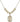 Saint Christopher Crystal Necklace | 3/4 inch | 6mm Beads _x0014_  14kt Gold Filled