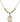 Saint Christopher Crystal Necklace | 3/4 inch | 6mm Beads _x0014_  14kt Gold Filled
