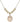 Saint Christopher Cross Crystal Necklace | 3/4 inch | 6mm Beads _x0014_  14kt Gold Filled