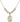 Saint Sebastian Crystal Necklace | 3/4 inch | 6mm Beads _x0014_  14kt Gold Filled