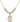 Saint Sebastian Crystal Necklace | 3/4 inch | 6mm Beads _x0014_  14kt Gold Filled
