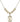 Saint Sebastian Crystal Necklace | 3/4 inch | 6mm Beads _x0014_  14kt Gold Filled
