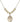 Saint Sebastian Crystal Necklace | 3/4 inch | 6mm Beads _x0014_  14kt Gold Filled