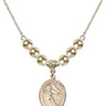 Guardian Angel Crystal Necklace | 3/4 inch | 6mm Beads _x0014_  14kt Gold Filled