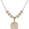 Guardian Angel Crystal Necklace | 3/4 inch | 6mm Beads _x0014_  14kt Gold Filled