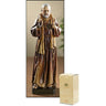 8 inch hand-painted Saint Padre Pio statue in Capuchin habit with stigmata wounds