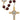 8mm mahogany wood St. Benedict rosary with two-tone zinc crucifix and center medal in deluxe gift box