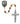 Olive wood St. Francis rosary with pewter crucifix and St. Francis center piece in deluxe gift box
