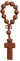 One Decade Carved Jujube Bead Rosary R3510