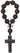 One Decade Dark Brown Jujube Bead Rosary R3615