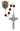 7mm red marble Our Lady of Perpetual Help rosary with pewter crucifix and pewter photo center in deluxe gift box