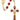 8mm red and pearl capped glass rosary with gold-plated pewter hardware, Miraculous Medal center, and Holy Mass red epoxy crucifix in red velour gift box