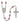 Silver tone Our Lady of Providence birthstone rosary with 6mm crystal beads handcrafted in USA