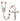 Silver tone Our Lady of Providence birthstone rosary with 6mm crystal beads handcrafted in USA