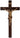 Large Wall Crucifix Hardwood/Resin 33