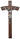 Wall Walnut Wood Crucifix Pewter Corpus 13