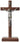Standing Crucifix Walnut/Pewter 10