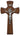 10 inch wooden St. Benedict wall cross with natural wood finish and Benedictine medal design by RosaryCard