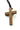 St. Benedict Crucifix Necklace - 3" Wooden Cross with Black Rope Cord