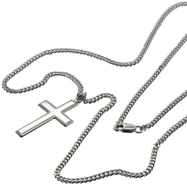 Sterling Silver Heavy Curb Chain Necklace | 24" Chain | 1-3/8 x 3/4 Links | USA Made by Bliss