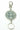 Silver Tone St Benedict Medal Keychain | 1.75" Diameter | 5.25" Length | Catholic Protection Keychain