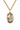 Collar con Medalla de Santa Dymphna de Oro Laminado de 14kt | 1x1/2" | Cadena de 24" | Hecho en EE. UU. por Bliss