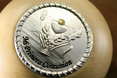 First Communion Rosary Box | Mi Primera Comunion | 3.5" Wood Box | Handcrafted in Poland