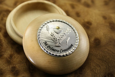 First Communion Rosary Box | Mi Primera Comunion | 3.5" Wood Box | Handcrafted in Poland