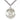 Rosarycard Sterling Silver St. Michael Archangel medal necklace, 1" x 7/8", with 24" chain. Depicts St. Michael defeating Satan.