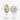 14KT Solid Gold Saint Dymphna medal with measurements and size comparison to a dime on a white background.