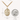 14kt gold-filled Saint Dymphina medal with size comparison to a U.S. dime on a white background.