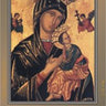 Perpetual Help Catholic Rosary Card with tactile raised beads, credit card sized, featuring Our Lady of Perpetual Help by RosaryCard