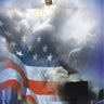 Jesus Over WTC Catholic Memorial Rosary Card Credit Card Size with Tactile Beads by RosaryCard