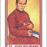 St. John Neumann Rosary Card credit card sized tactile prayer beads patron of Catholic education by RosaryCard