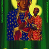 Our Lady of Czestochowa Rosary Card credit card sized tactile prayer tool with Black Madonna image by RosaryCard