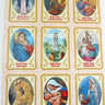 Blessed Virgin Mary Catholic sticker sheet with 9 premium Marian devotional stickers for religious education and rosary cases