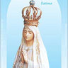 Fatima Rosary Card portable wallet sized Catholic prayer card with tactile beads