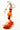 4970-0 Orange Tone Religious Keychain