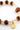 Red Desert Stone Bead Bracelet BRA-K04